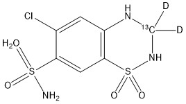 Hydrochlorothiazide-13C-d2
